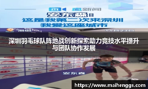深圳羽毛球队阵地战创新探索助力竞技水平提升与团队协作发展